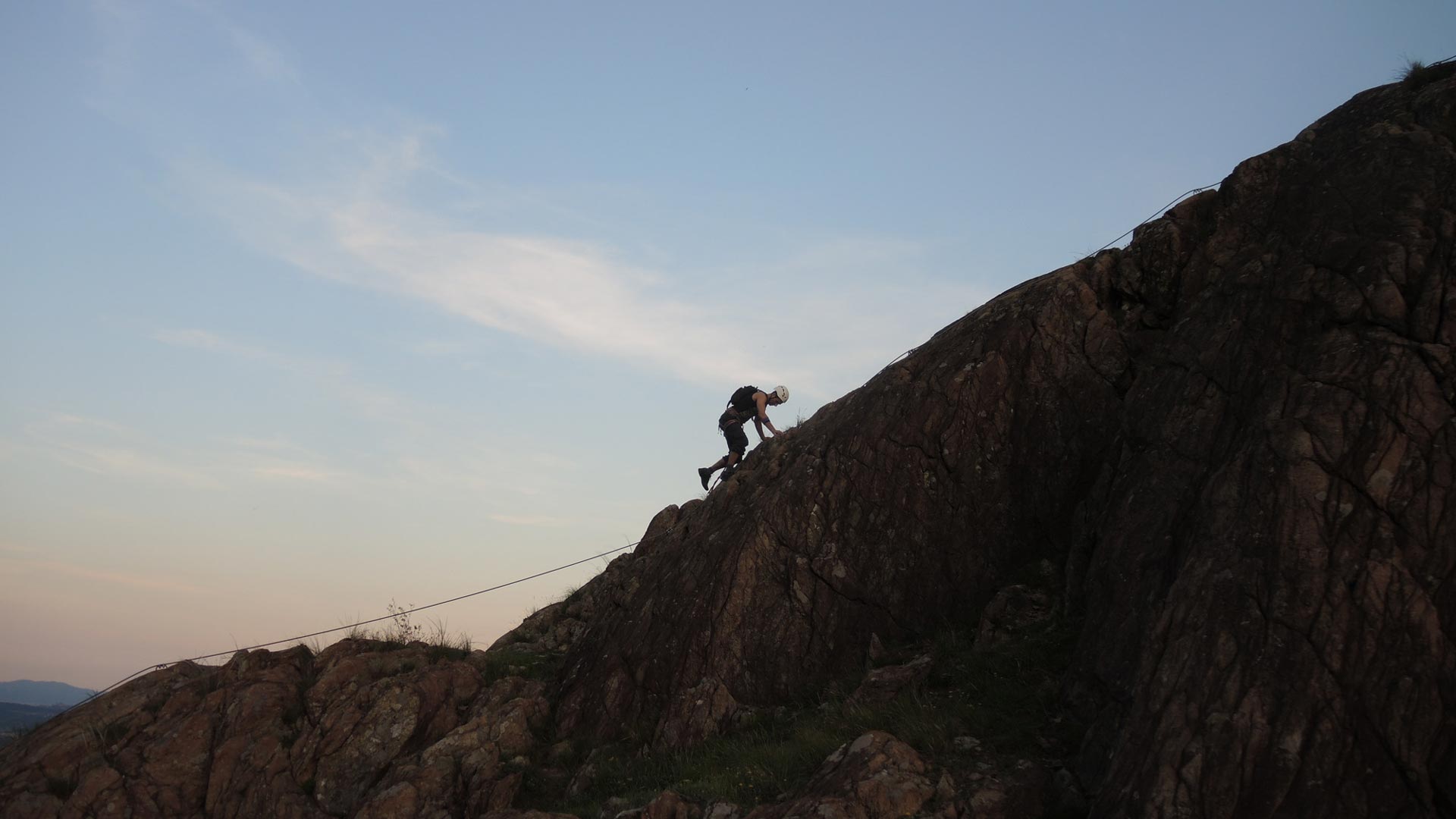 Escursione su via ferrata con guida 