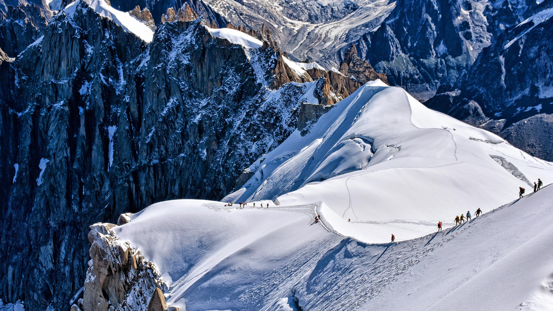 Traversata sul ghiacciaio del Monte Bianco